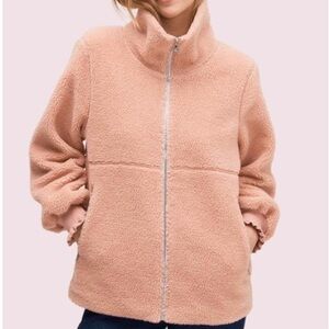 Kate Spade New York Cozy Pink Sherpa Jacket